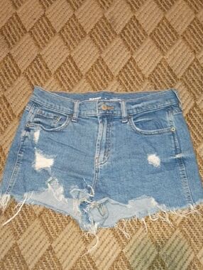 Old Navy Light Blue Distressed Denim Shorts